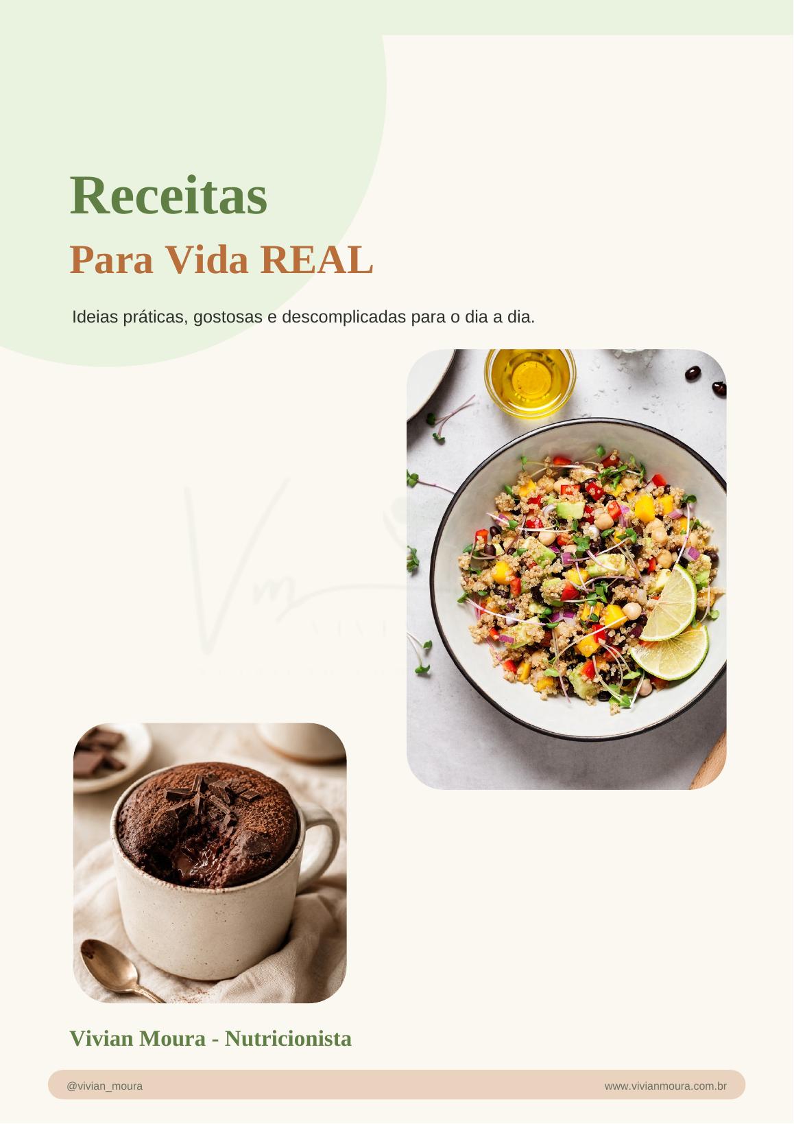 Capa do e-book Receitas Para Vida Real