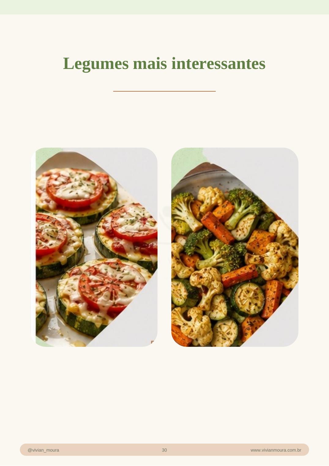 Página de legumes mais interessantes